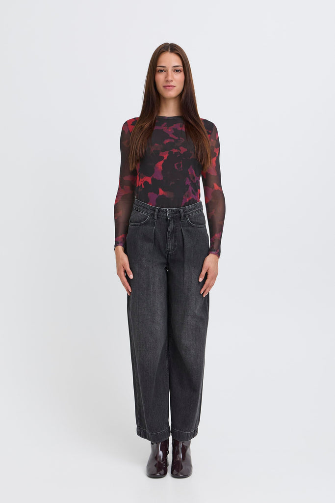 BYoung Paloma Mesh Top- Barbados