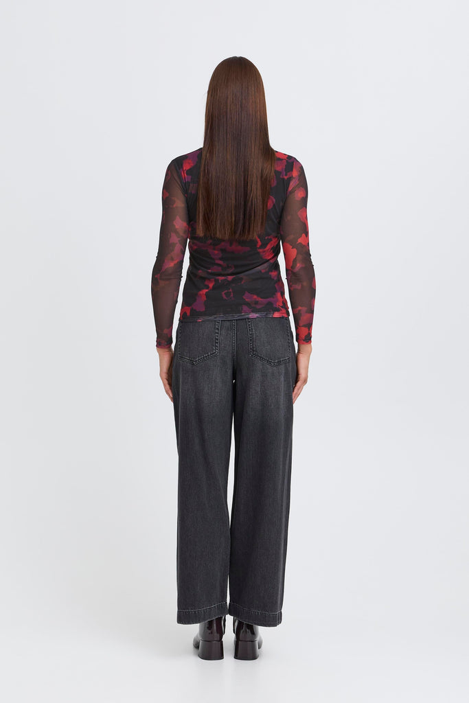 BYoung Paloma Mesh Top- Barbados