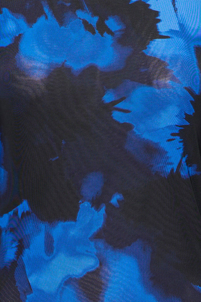 Byoung Palmoa Mesh Long sleeve Top - Soft Clouds Blue Toned