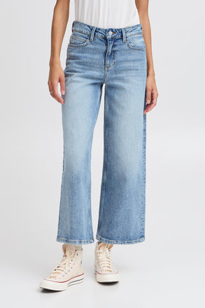Byoung Kyjla Jeans Mid Blue Denim- cropped