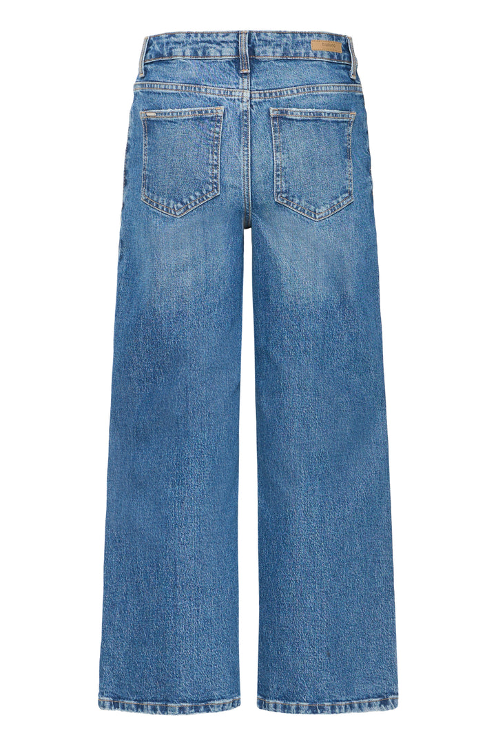 B.Young Kyjla Wide Leg Jeans- Indigo Blue Denim
