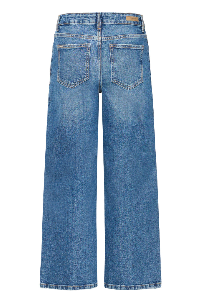 BYoung Kyjla Wide Leg Jeans- Indigo Blue Denim