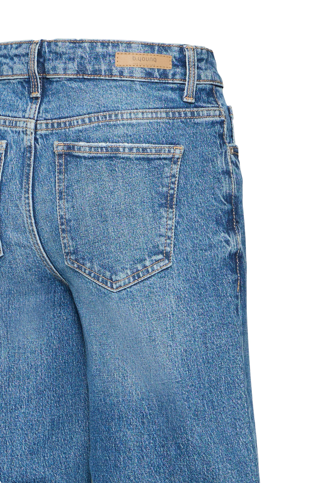 B.Young Kyjla Wide Leg Jeans- Indigo Blue Denim