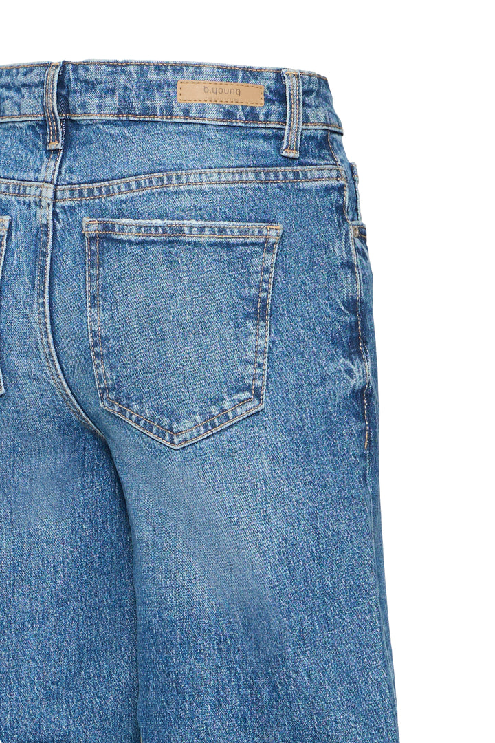 B.Young Kyjla Wide Leg Jeans- Indigo Blue Denim
