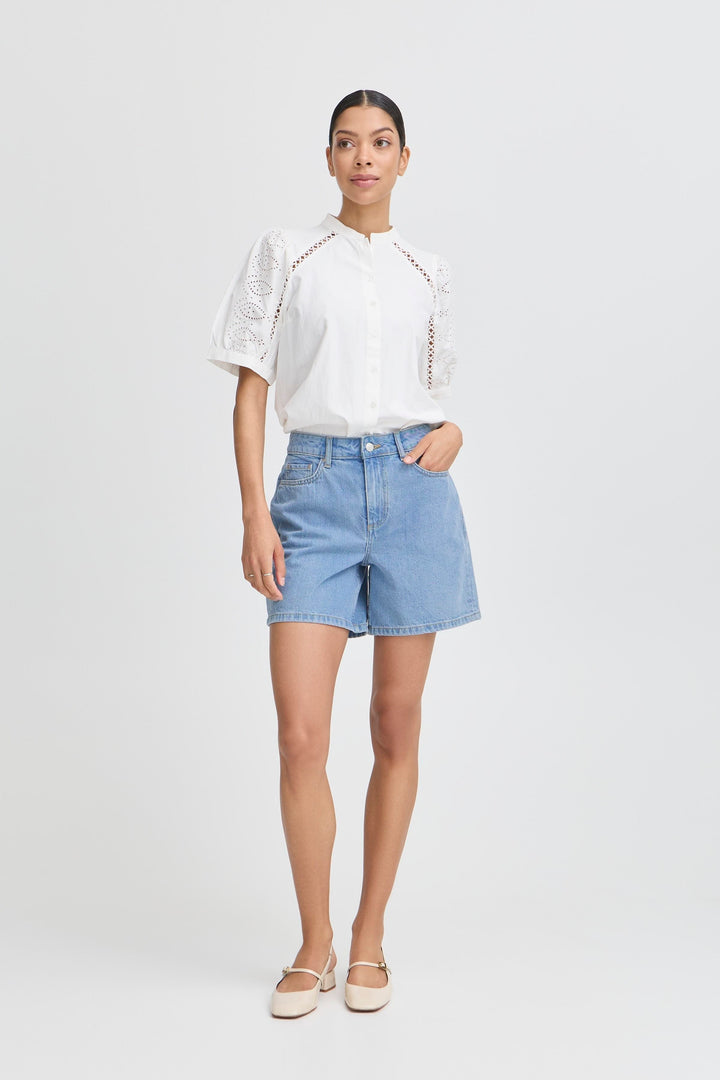 BYoung Kallie Shorts- Light Blue Denim