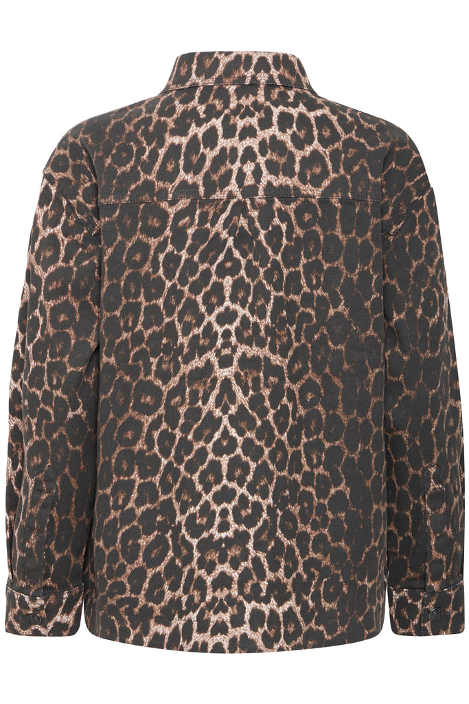 BYoung Kenna Shirt - Denim Leopard Mix
