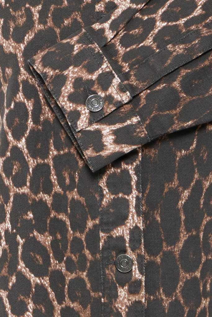BYoung Kenna Shirt - Denim Leopard Mix