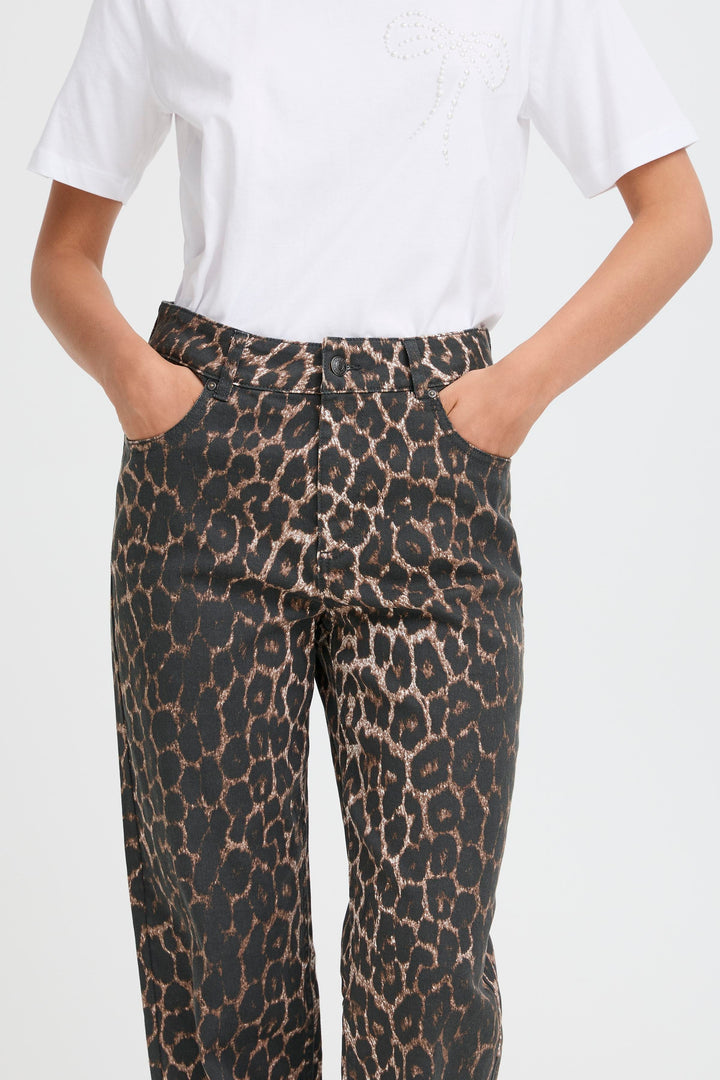 B.Young Kenna Jeans- Denim Leopard Mix
