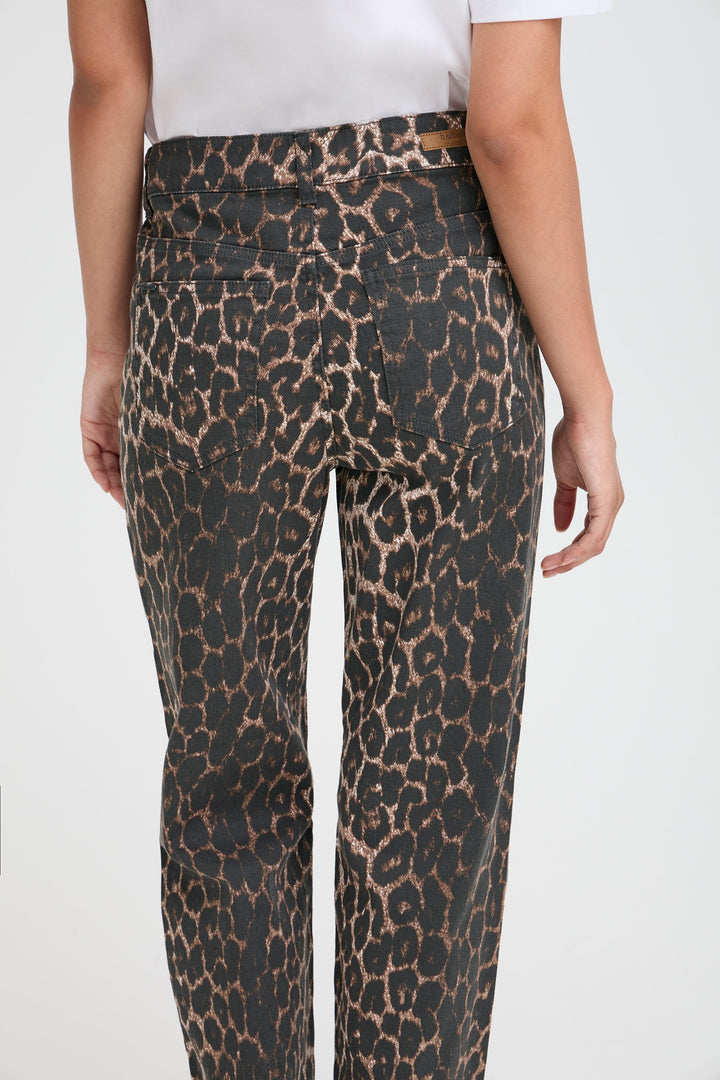 B.Young Kenna Jeans- Denim Leopard Mix