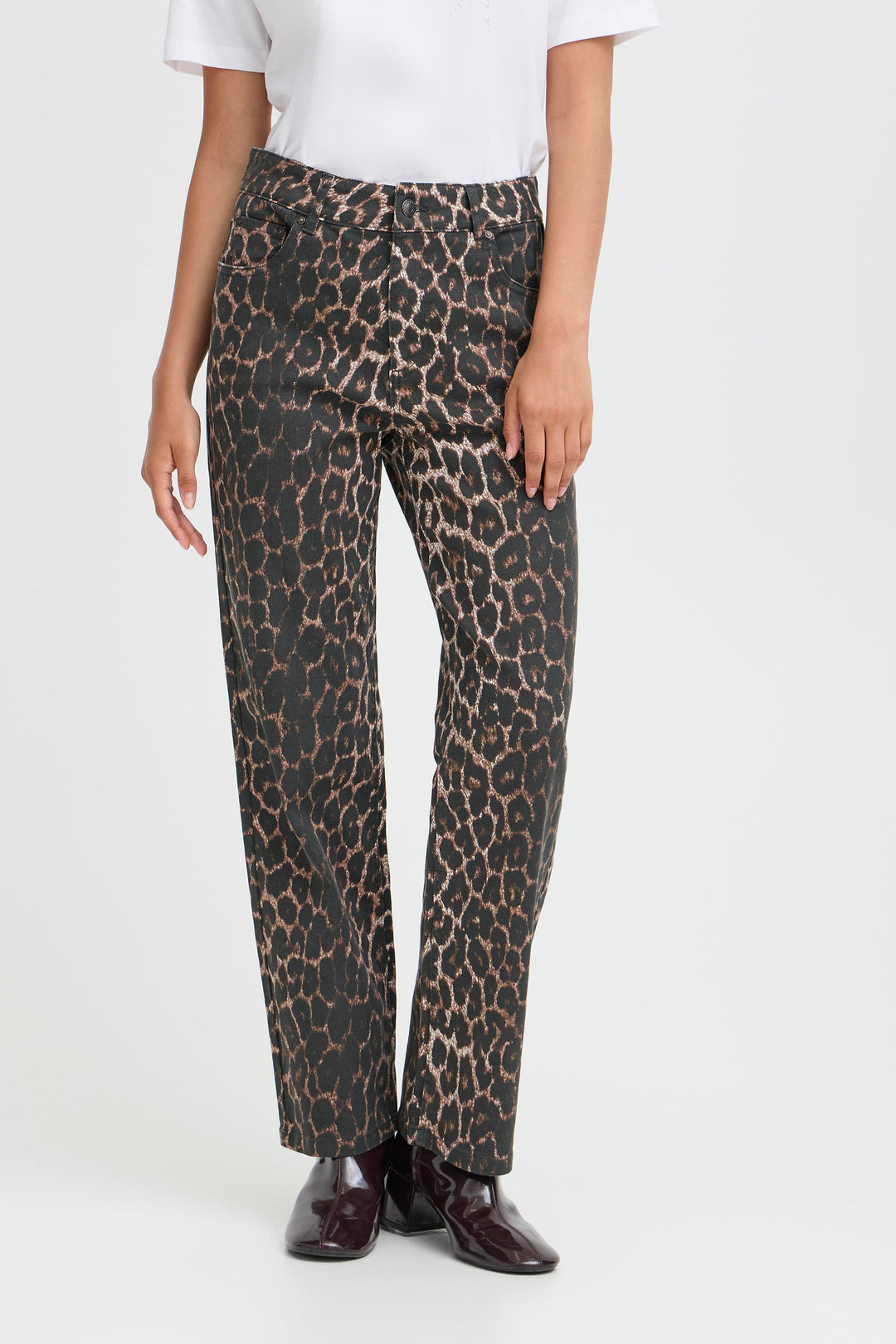 B.Young Kenna Jeans- Denim Leopard Mix