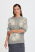 BYoung Omea Flower Jumper - Mid Grey Melange Mix