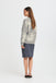 BYoung Omea Flower Jumper - Mid Grey Melange Mix