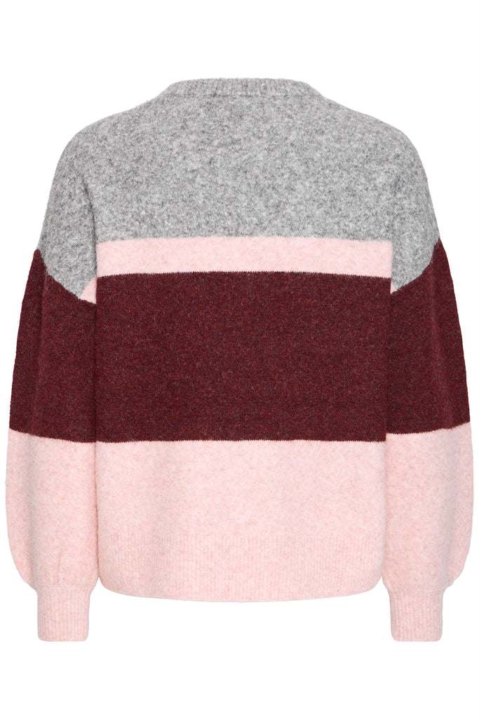 BYoung Omea Oneck Jumper 3 - Multi Stripe