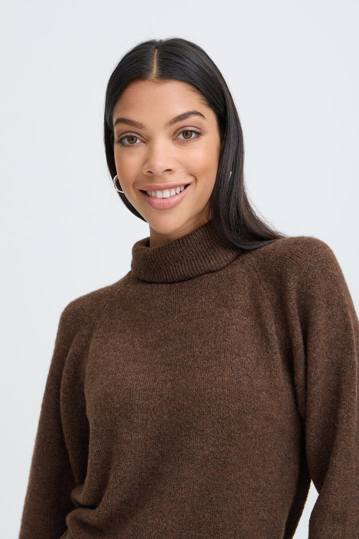 B.Young BYMONNA Roll Neck- Java Melange