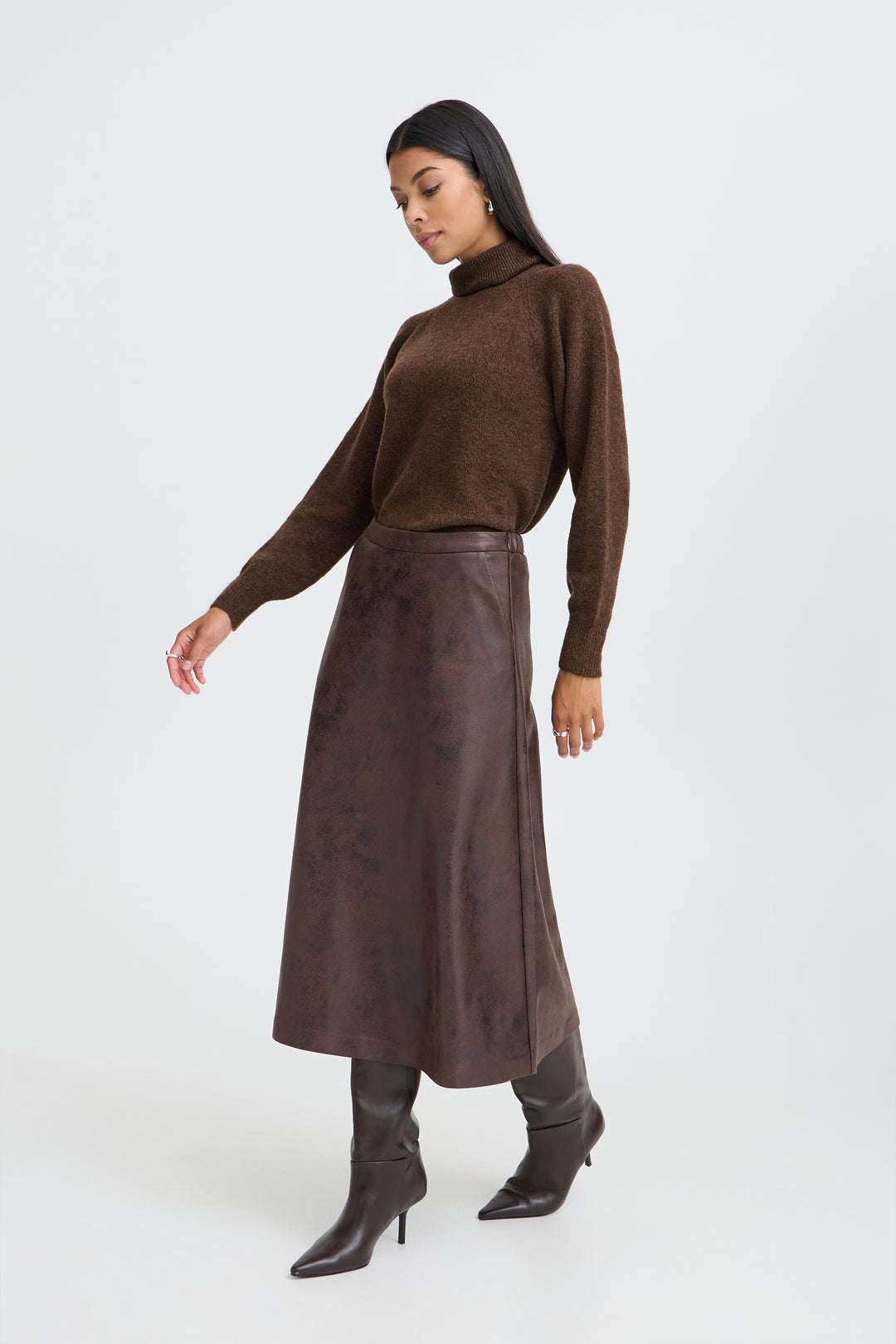 B.Young BYMONNA Roll Neck- Java Melange