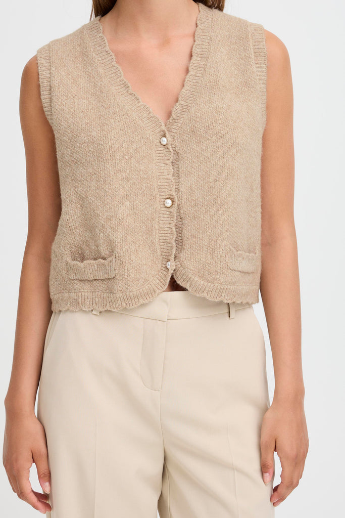 BYoung Nadika Vest- String Melange