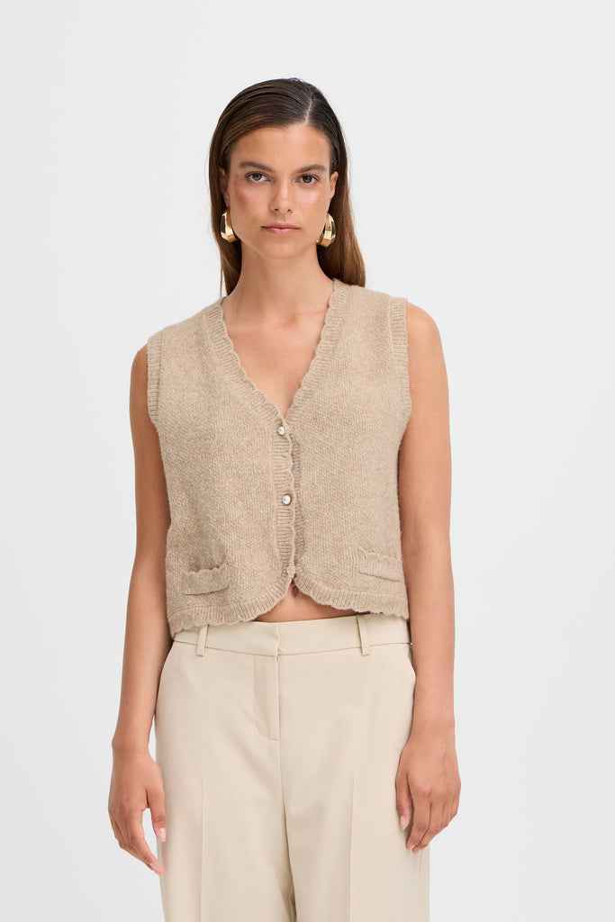 BYoung Nadika Vest- String Melange