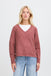BYoung Monna VNeck Jumper - Roan Rouge Melange