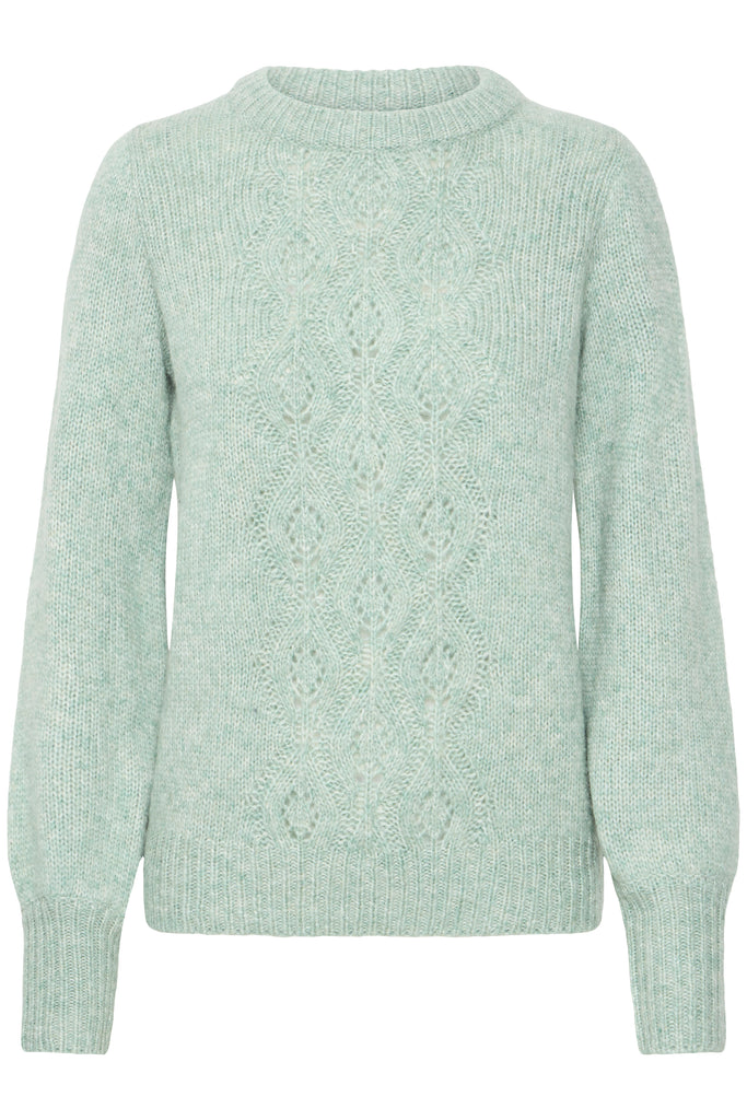 BYoung Oksana Pullover Knit - Blue Surf Melange