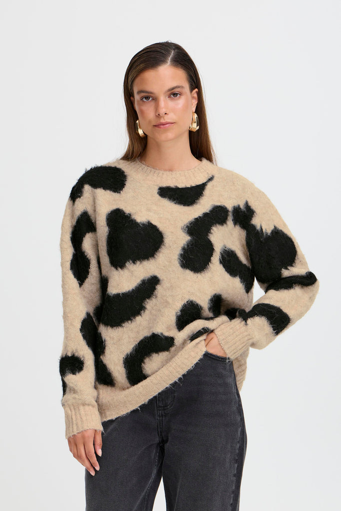 BYoung Minyax Pullover-Humus Mix