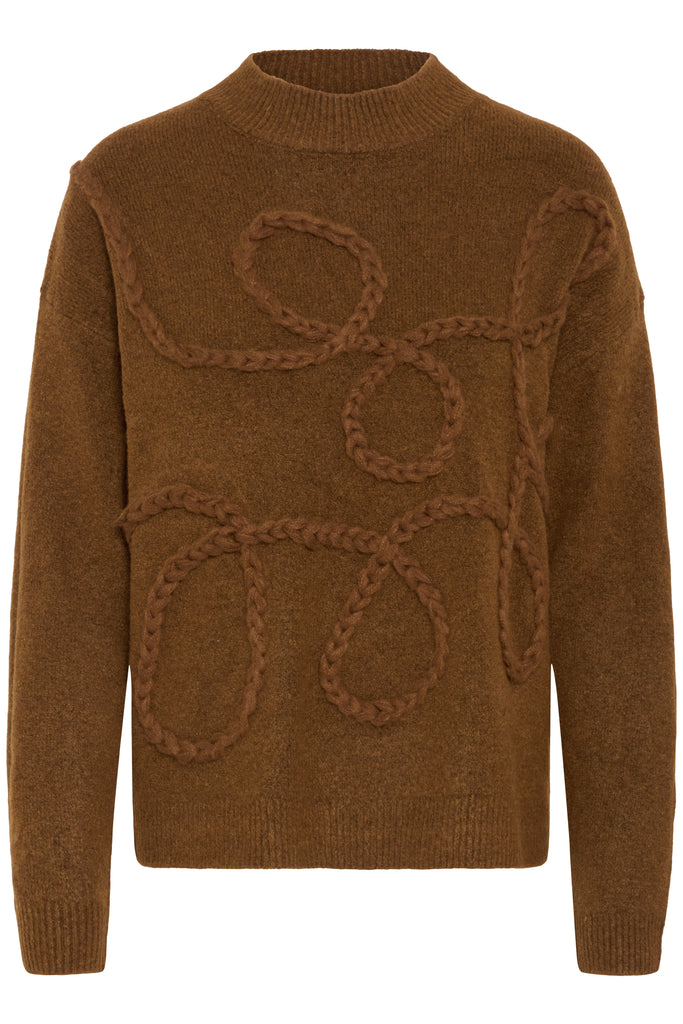 BYoung Medi Deco Jumper - Toffee Melange