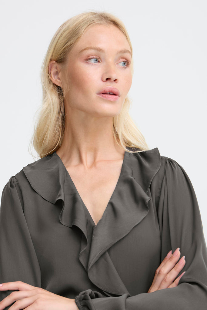 BYoung Igomi Blouse - Asphalt