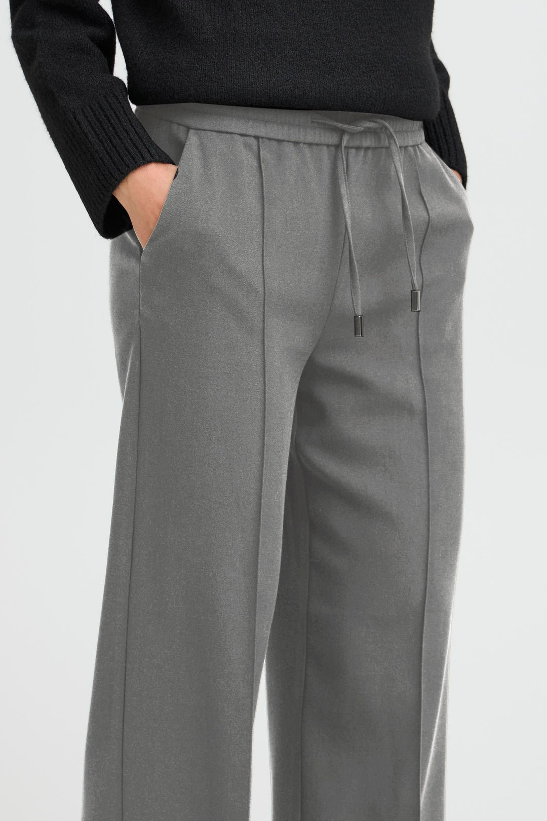 B.Young Encore Pants - Mid Grey Melange