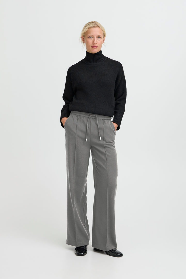 B.Young Encore Pants - Mid Grey Melange