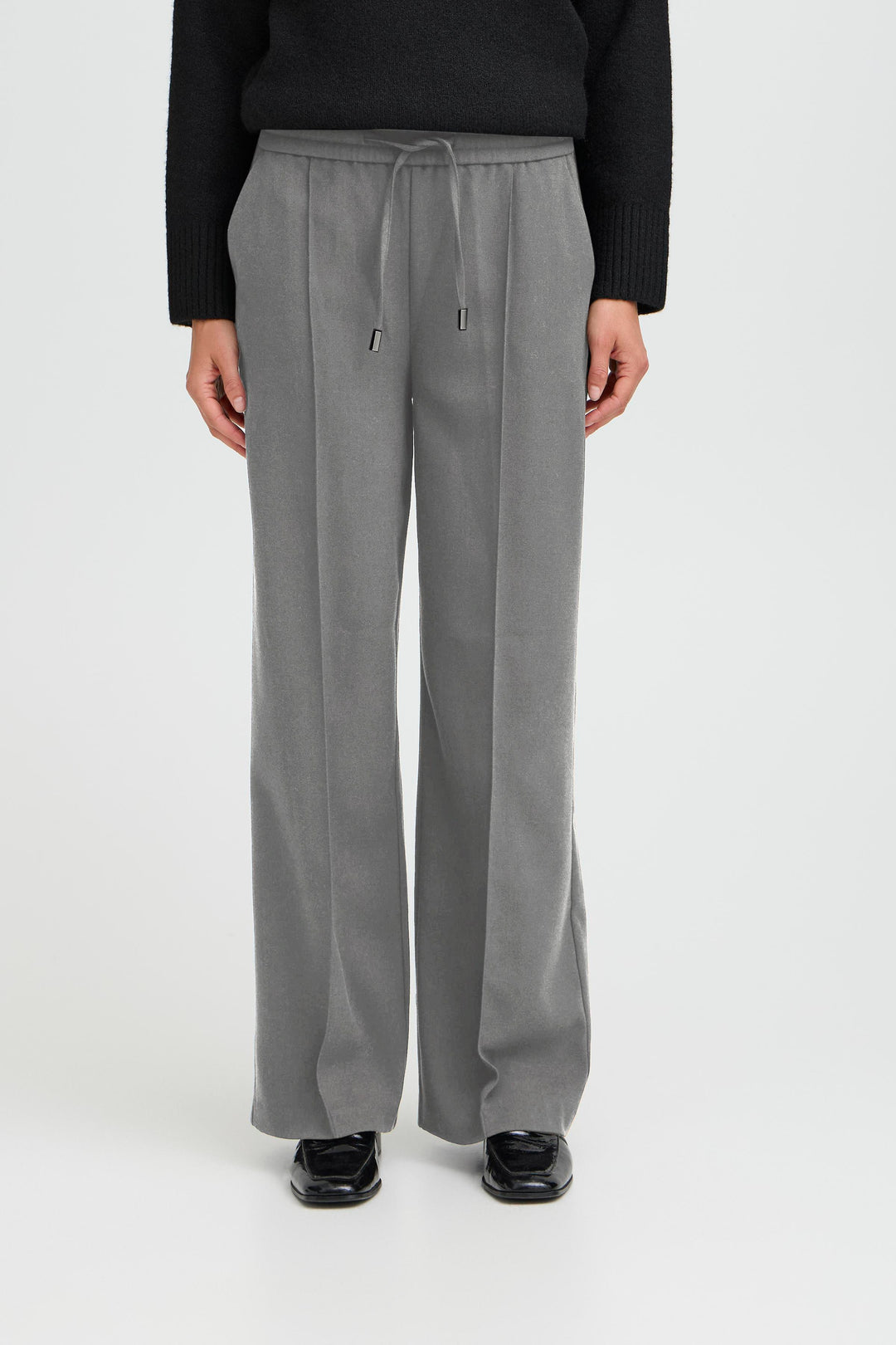 B.Young Encore Pants - Mid Grey Melange