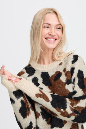 B.Young Omea Cow Jumper –  Birch Cow