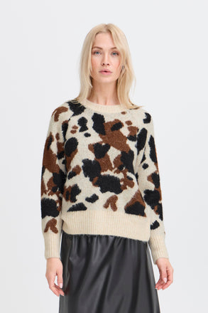 B.Young Omea Cow Jumper –  Birch Cow