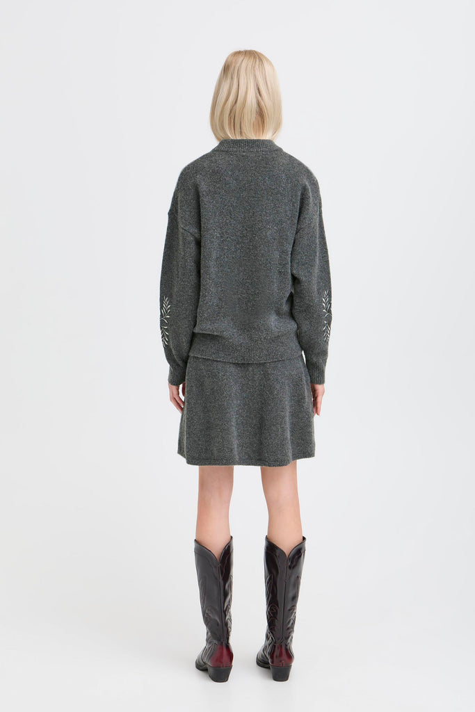 B.Young Maggie Jumper – Dark Grey Melange