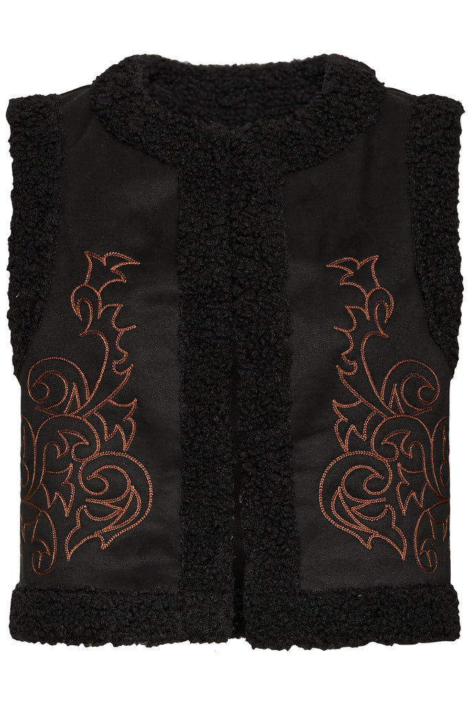 BYoung Billan Waistcoat - True Black