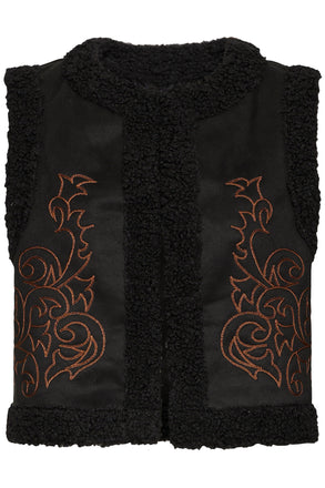 BYoung Billan Waistcoat - True Black
