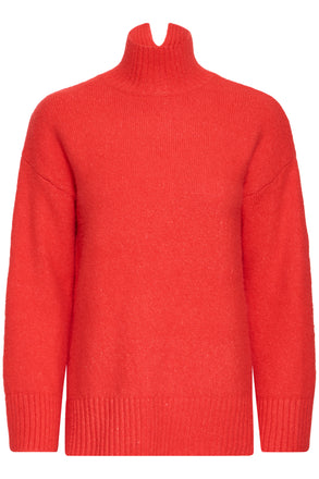 B.Young Yolma Turtle Neck Jumper – Barbados Cherry