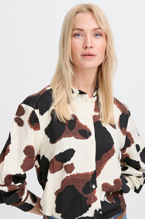 BYoung IHamma Shirt - String Cow Print