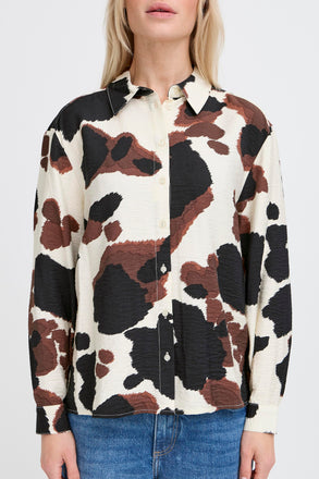 BYoung IHamma Shirt - String Cow Print