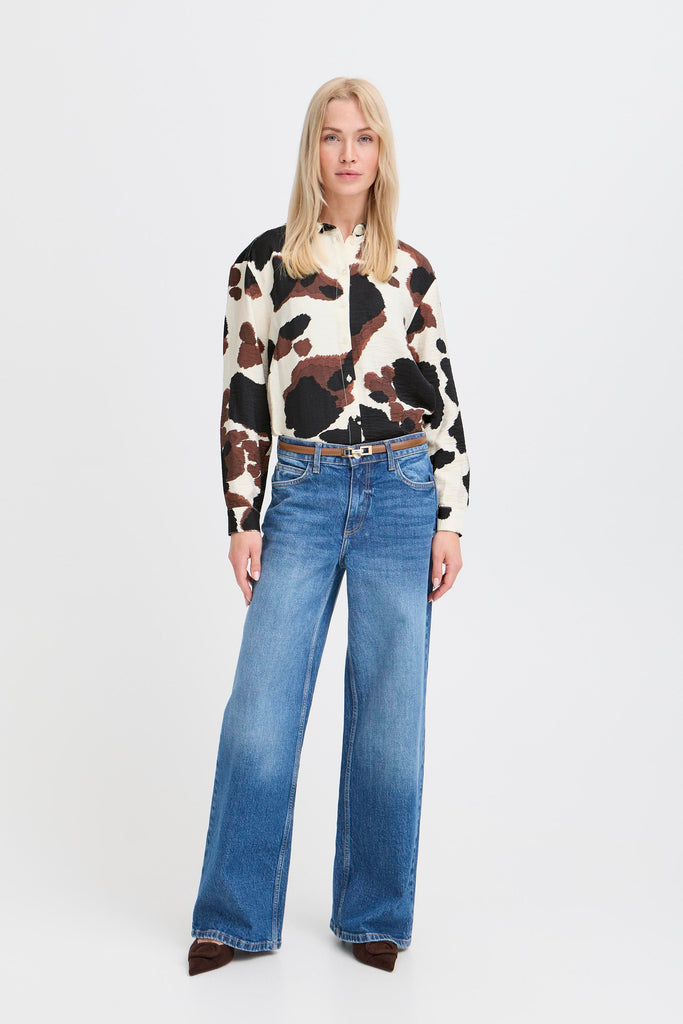 BYoung IHamma Shirt - String Cow Print