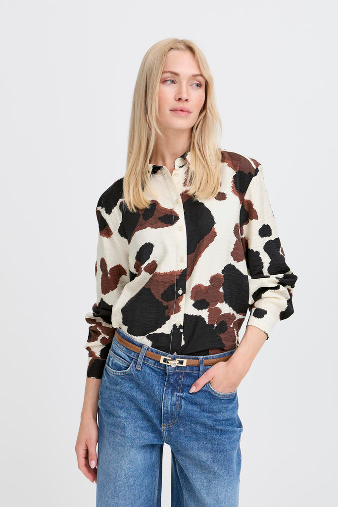 BYoung IHamma Shirt - String Cow Print
