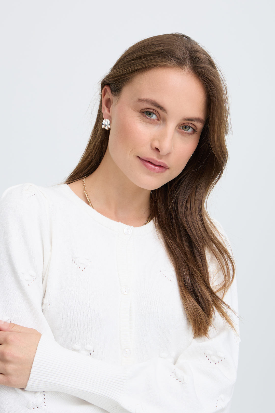 B.Young BYMANINA White Cardigan