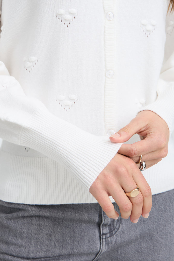 B.Young BYMANINA White Cardigan
