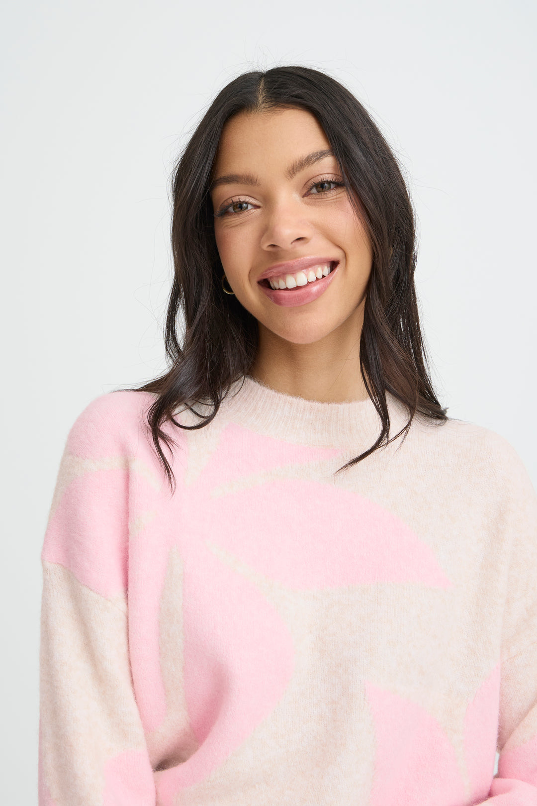 B.Young BYOMEA Flower Jumper Parfait Pink Flower
