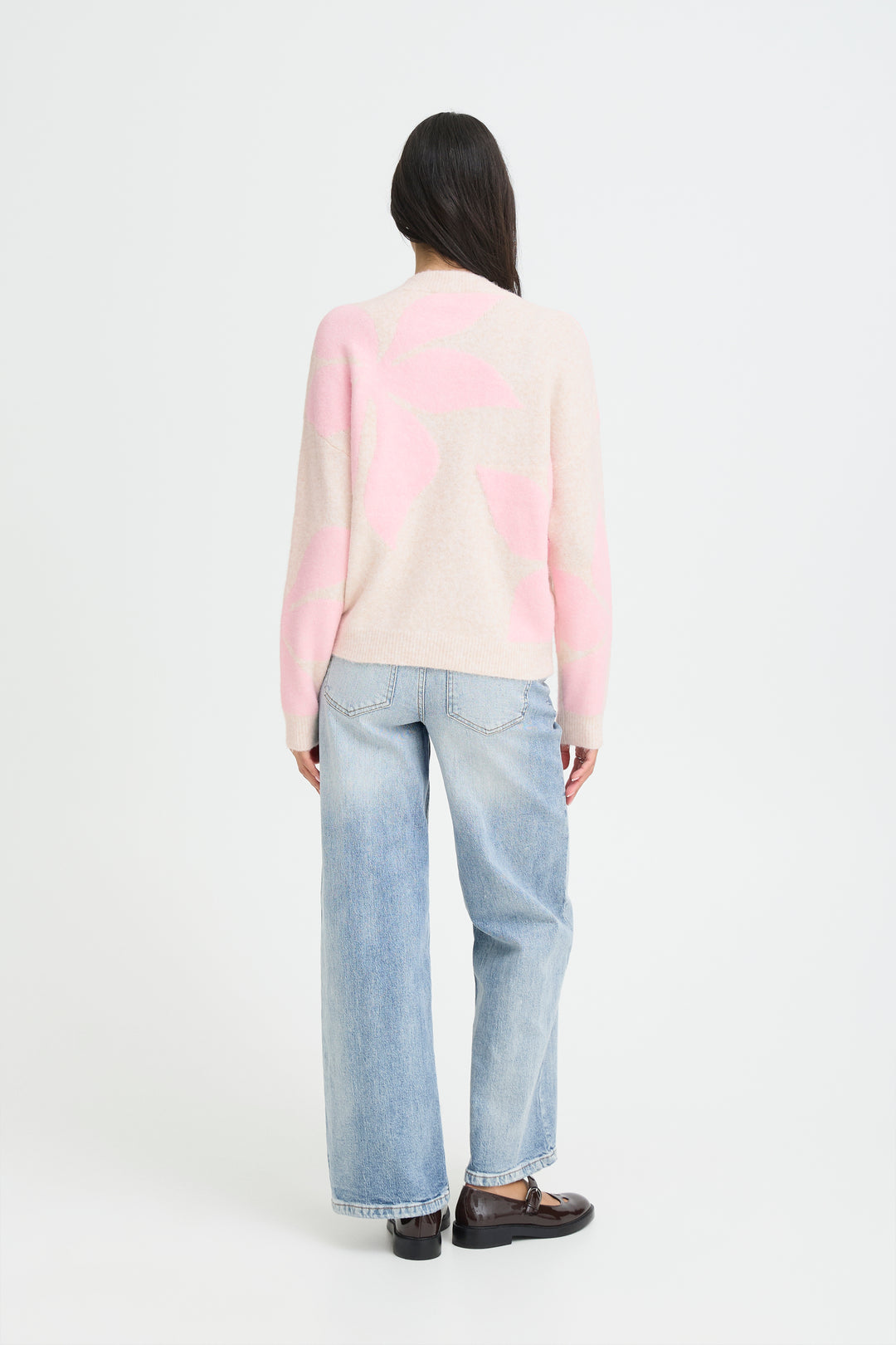 B.Young BYOMEA Flower Jumper Parfait Pink Flower