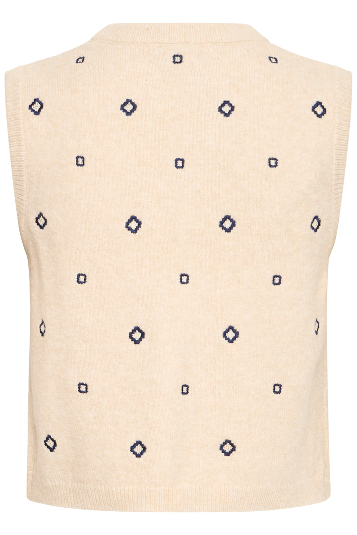 B.Young BYNADIKA EMB Vest - Oyster Gray Geometric