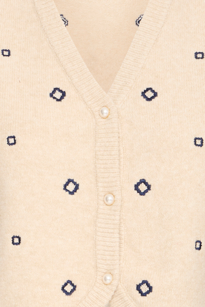 B.Young BYNADIKA EMB Vest - Oyster Gray Geometric