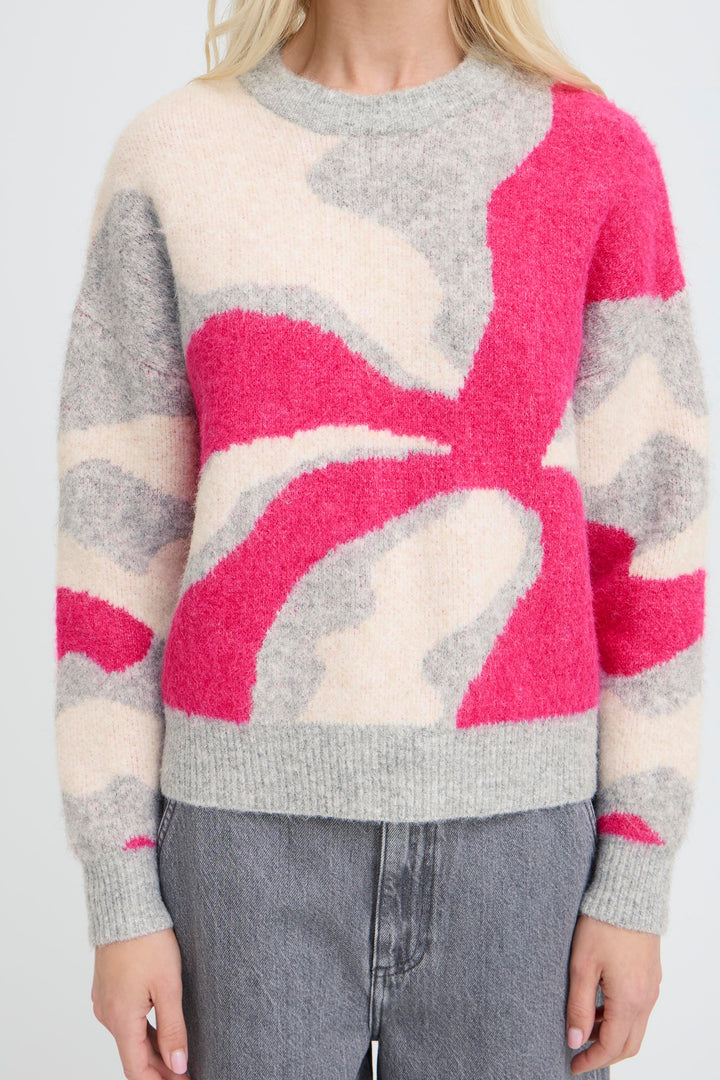 B.Young Omea Abstract Jumper- Pholx Pink