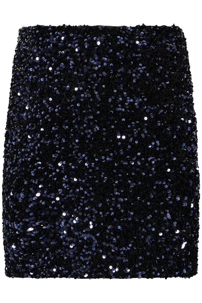 Byoung Palliet Skirt - Evening Blue Sequin Mix