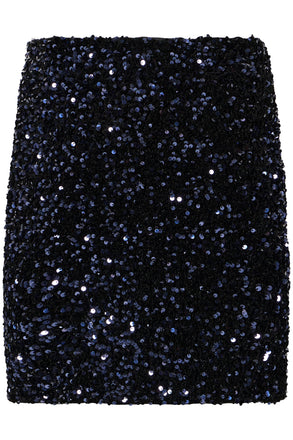 Byoung Palliet Skirt - Evening Blue Sequin Mix