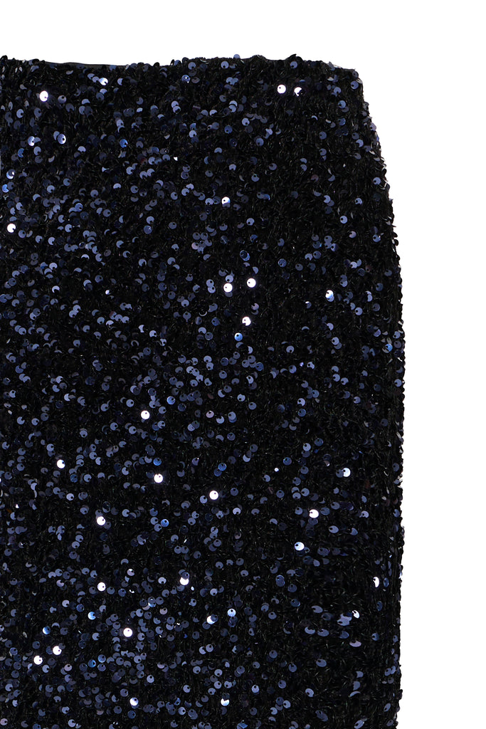 Byoung Palliet Skirt - Evening Blue Sequin Mix
