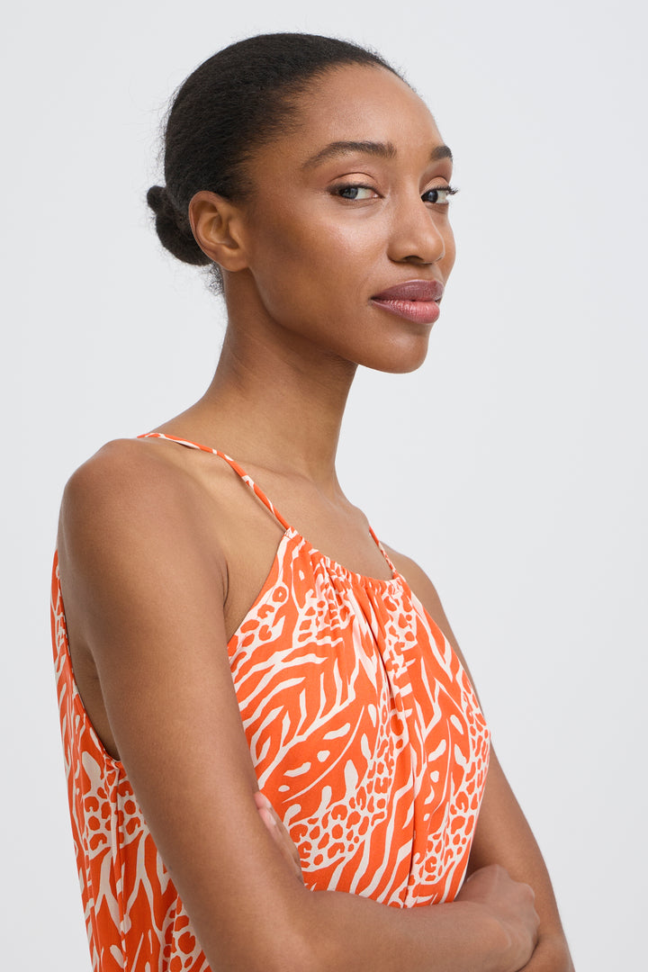 B.Young Mmjoella Slip Dress- Nature Vibes Fiesta